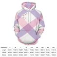 thumbnail image 2 of Pastel Pink Purple Gingham Cherry Blossom Pattern 3D Print Hoodie Men Women Autumn Thin Pullover Sweatshirt Vintage Streetwear Tops, 2 of 6
