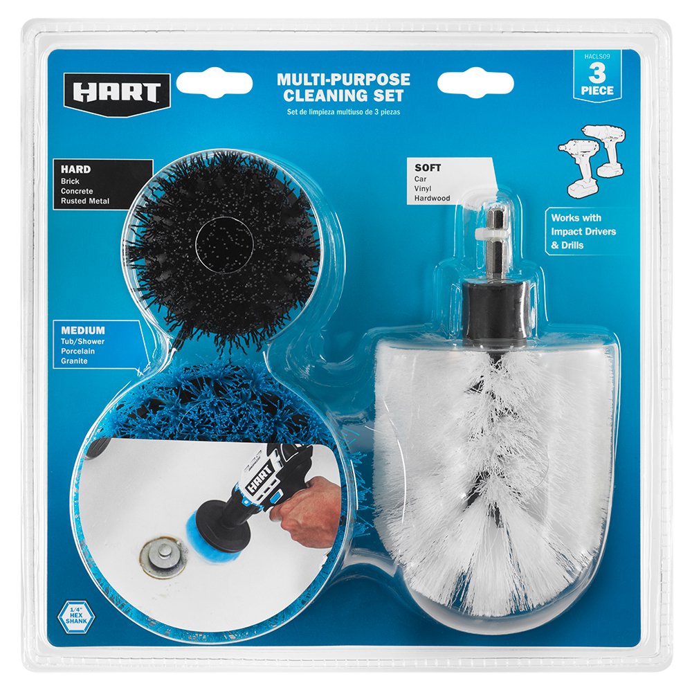 HART 3Piece MultiPurpose Cleaning Set