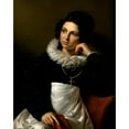 thumbnail image 3 of Carl Peter Goebel the Elder 20x24 Black Modern Framed Museum Art Print Titled - Rosalia Klieber, the Wife of the Sculptor Josef Klieber (1819), 3 of 5