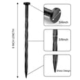 thumbnail image 2 of AUKAR Plastic Landscape Edging Stakes, 8 inch - Spiral Nylon Spikes for Garden Border, (Black), 2 of 5
