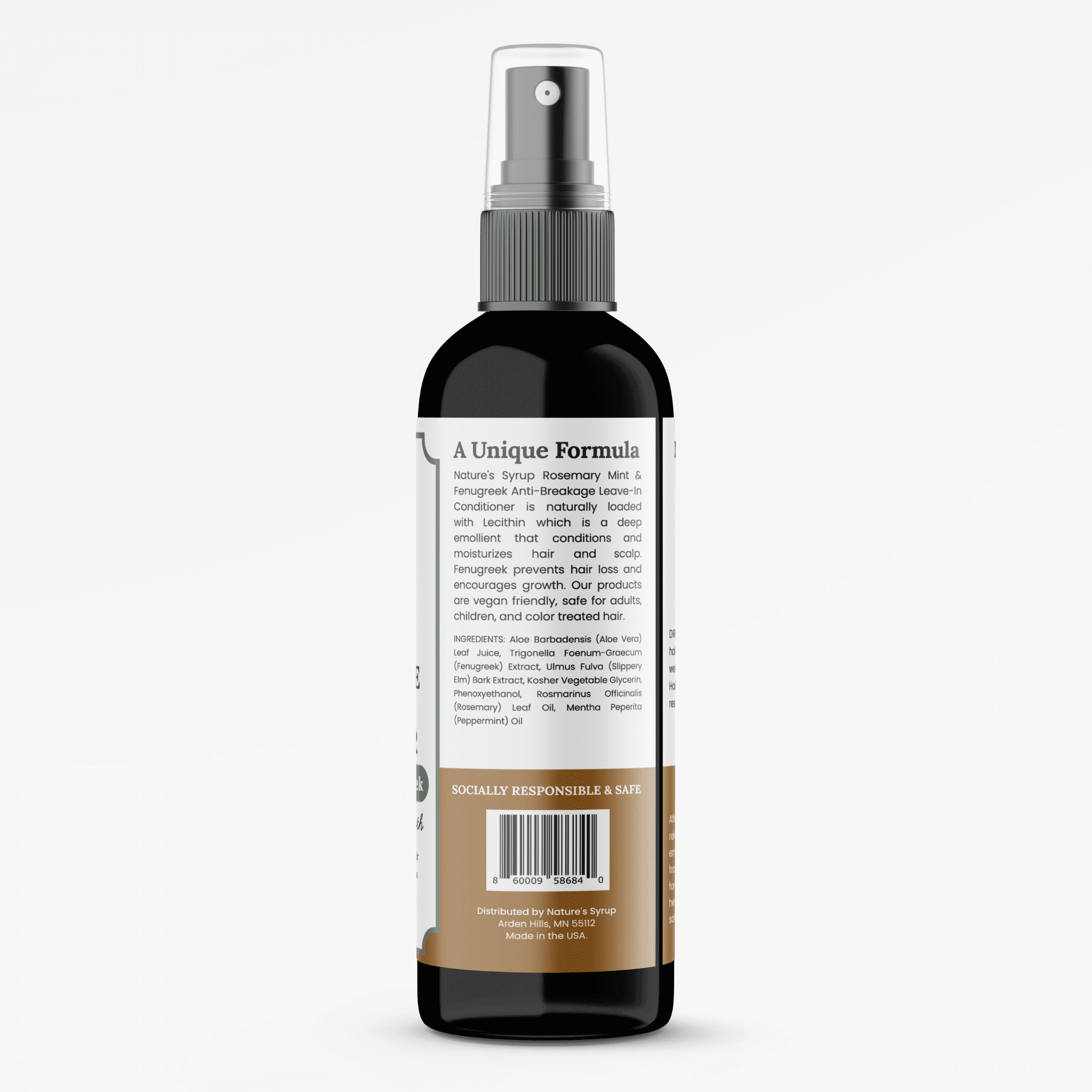 Nature's Syrup Anti-Breakage Leave-In Conditioner with Rosemary, Mint & Fenugreek, 9.6 fl. oz.