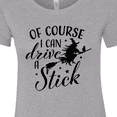 thumbnail image 4 of Inktastic Of Course I Can Drive a Stick with Witch Women's T-Shirt, 4 of 5