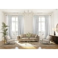 thumbnail image 1 of 3S Brother's White Extra Long Shiny Velvet Curtains Luxury Colors Light Blocking Hang Back Tab & Rod Pocket 1 Panel Curtain 5-30 Ft Home Décor Custom Made Drapes -Made in Turkey(100"W X 264"L), 1 of 6