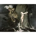 thumbnail image 3 of Ingres, Jean Auguste Dominique 18x15 Black Modern Framed Museum Art Print Titled - Angelica Saved by Ruggiero, 3 of 5