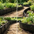 thumbnail image 5 of Plastic Garden Edging Fence Border for Flower Bed Pathway Lawn and Landscaping - Modular Interlocking Yard Edging Panels for Vegetable Garden Patio and Backyard Decoration 1 Pack, 5 of 6