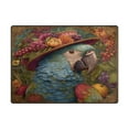 thumbnail image 2 of Area Rug Indoor 63"x48"in Non-Slip Wear Resistant Floor Mats Soft Large Carpets for Living Room Bedroom Home Decor Beautiful Parrot, 2 of 7