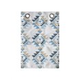 thumbnail image 1 of Geometric Hanging Pocket Organizer, Tribal Motifs Formed Triangles in Continuous Style Cold Soft Colors, Printed Polyester Storage Bag with Pockets, 14" x 20", Pale Sepia Slate Blue, 1 of 2