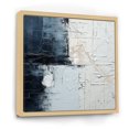 thumbnail image 2 of Designart "Monochrome Paint Minimalist Corner I" Coastal Floater Framed Wall Art Living Room, 2 of 5
