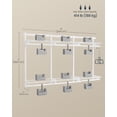 thumbnail image 5 of SONGMICS HOME Closet System, Closet Insert Organizer, 4-8 ft, Adjustable Metal Shelving Unit with 6 Hanging Rods, 6 Shelves, and Hooks, for Pantry Mudroom Garage Basement, Cloud White, 5 of 5
