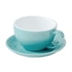 thumbnail image 4 of Taza Latte Art con platillo, taza de café de cerámica, taza de capuchino, juego de taza para latte azul, 4 of 9