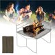 thumbnail image 3 of Greeniant Soporte de chimenea plegable portátil para exteriores con bolsa de transporte, herramienta duradera para acampar, pícnic en el patio Kits de desorden para acampar, 3 of 6