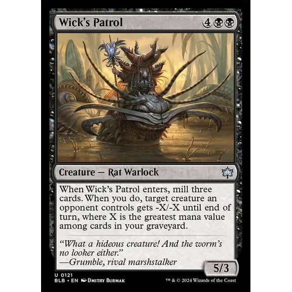 MtG Bloomburrow Uncommon Wick's Patrol #121