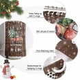 thumbnail image 6 of Christmas Truck Shower Curtain, Winter Snowflake Xmas Tree Wood Grain Brown Waterproof Fabric Shower Curtains with 12 Hooks, Bathroom Curtain Set for Bathroom Accessories Decor, 72 x 72 Inches, 6 of 9