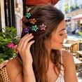 thumbnail image 4 of Accessories, Colorful Clips, Star Barrettes, 15Pcs Metal Star Clips, 1.5 Inch Five-Pointed Star Snap Clips Set, Suitable for Girls, Women and Kids to Style Casual, Festive and, 4 of 5