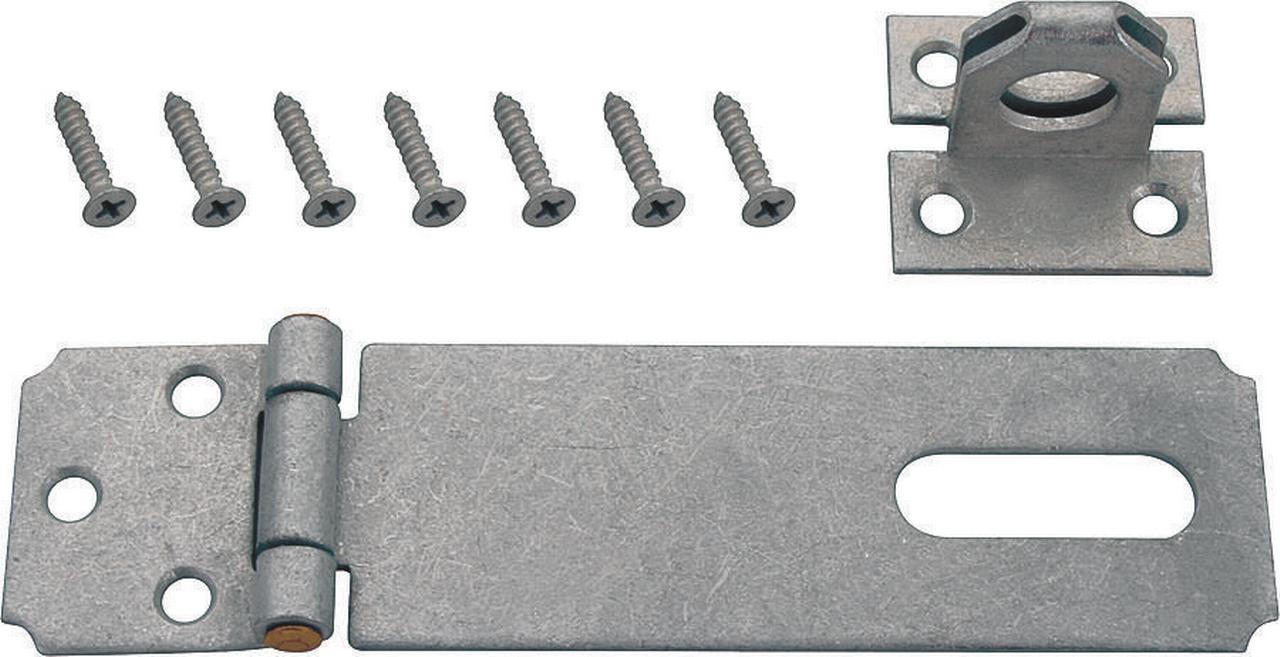 ProSource Fixed Staple Safety Hasp 6 In L Fixed Pin Steel Galvanized