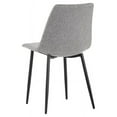 thumbnail image 4 of Sunpan Drew 18" Modern Fabric Dining Chair in Black-Light Gray, 4 of 7