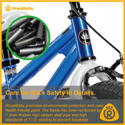 Royalbaby Freestyle 18 Kids Bicycle for Boys Girls, Ages 6-9 Years, Blue
