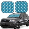 thumbnail image 6 of Kdxio Daisies Flowers Print 2-Piece Sun Shade Front Windshield - Foldable Car Front Window Sunshades for Most Sedans SUV Truck, 6 of 6