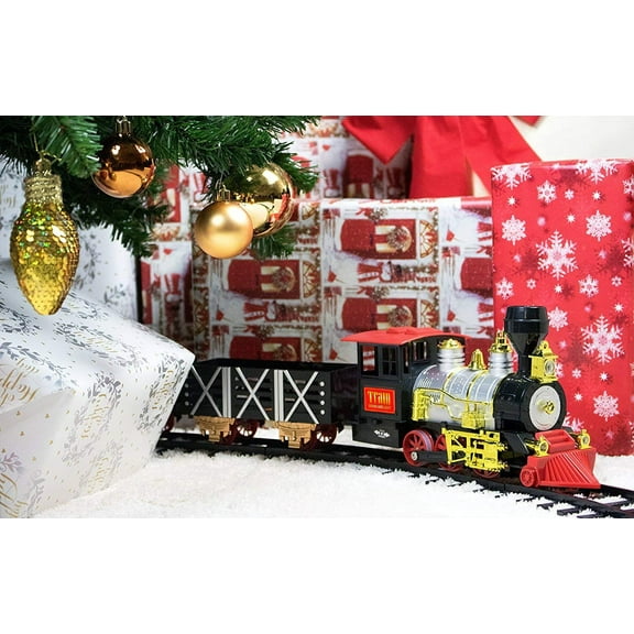 Holiday Christmas Train and Carriage Children's Play Set