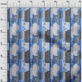 thumbnail image 3 of oneOone Cotton Cambric Blue Fabric Floral Craft Projects Decor Fabric Printed By The Yard 56 Inch Wide, 3 of 5