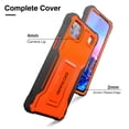 thumbnail image 7 of ExoGuard For LG K92 5G Case, Phone Case with Screen Protector and Kickstand (Orange), 7 of 7