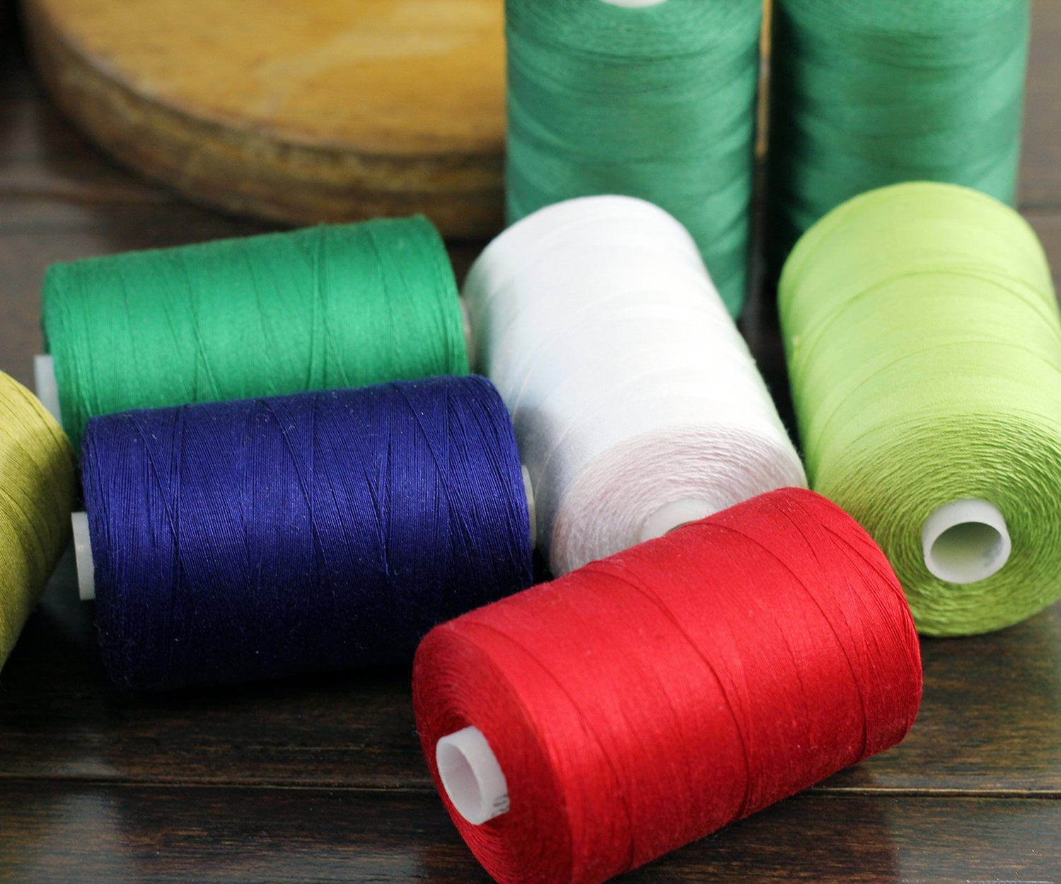 Sewing and Serging Threadart 100% Cotton Thread 50 Colors Available Color LT BLUE For Quilting 1000M Spools 50/3 Weight 