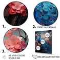thumbnail image 3 of Designart "Enchanted Blooms With Fantasy Peacock II" Animals Peacock Floater Framed Wall Decor, 3 of 5