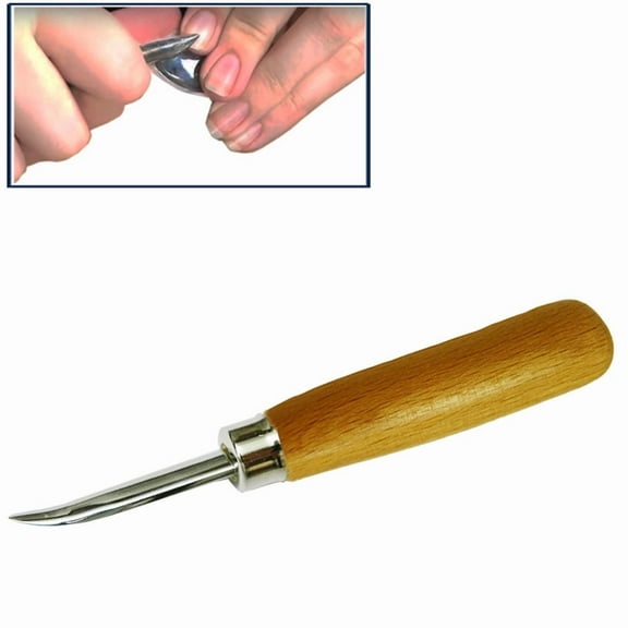 Burnisher Curved Blade 2-1/2" Jewelry Stone Setting Bezel Burnishing Tool