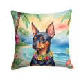 thumbnail image 1 of Miniature Pinscher Luau Coussin Décoratif, 1 of 1