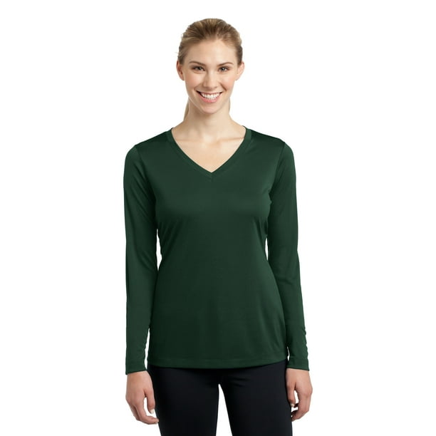 Camiseta Sport-Tek® de manga larga para damas PosiCharge® Competitor™ con cuello en V. LST353LS deporte-tek LST353LS