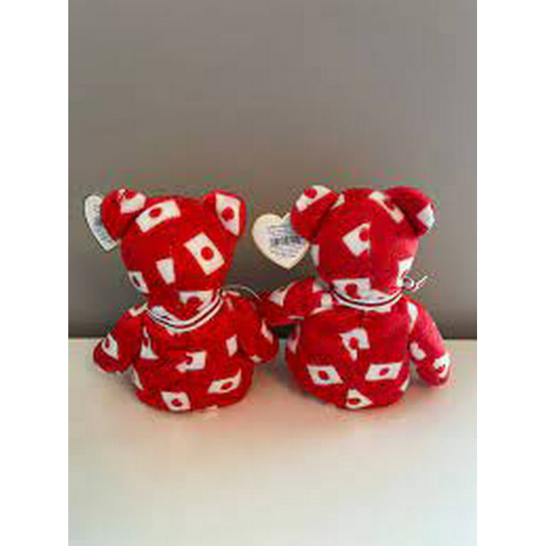 Ty Beanie Baby: Hikari the Bear Flag Nose - Japan Exclusive