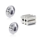 thumbnail image 5 of Pendientes de diamantes de colores no alergénicos, pendientes de acero inoxidable para hombres y mujeres, pendientes sin perforaciones, pendientes de acero de titanio, 5 of 5