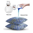 thumbnail image 6 of Waterproof Outdoor Throw Pillows with Inserts 16"x16" Set of 2,Vintage Boho Decorative Pillowcases for Couch Bedroom,Middle Century Bohemia Style Patchwork Blue Pillow Covers for Sofa Living Room, 6 of 8