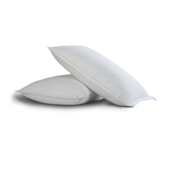 Fresh Ideas All-In-One Comfort Top Pillow Protectors with Bed Bug Blocker 2-Pk, STD/QN