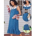 thumbnail image 3 of Ekouaer Women's Nightgowns Victorian Long Sleeveless Night Gown with Pockets Lace Trim Button Up Nightdress Vintage Old Fashioned Gown, 3 of 6