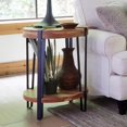 thumbnail image 2 of Overstock Ryegate Natural Solid Acacia Wood and Metal Round End Table, 2 of 2