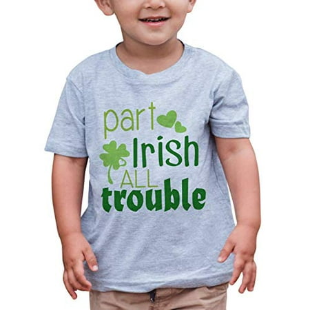 

7 ate 9 Apparel KidsPart Irish All Trouble T-Shirt Green