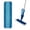 Blue, variant on Mop Cloth for Wet and Dry Cleaning Versatile Microfiber Flat Mop Mats for Home and Commercial Use