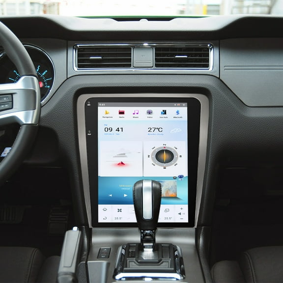 Aotsr for Ford Mustang 2009-2012 Android 13 Car Radio 12.1 inch Screen Navigation Device Wireless GPS Multimedia Player Carplay with