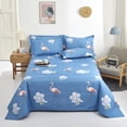 thumbnail image 3 of Sábanas de fregado, ropa de cama, sábanas de una sola pieza para el hogar, sábanas para dormitorios de estudiantes, 3 of 5