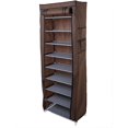 thumbnail image 1 of 9 Tier 9 Lattices Non Woven Fabric Shoe Rack,Free Standing Shoe Racks,Shoes Racks Organizer for Closet,Stackable Shoe Rack,with Side Pocket,for Doorway, Corridor, Balcony, Living Room (Grey), 1 of 6