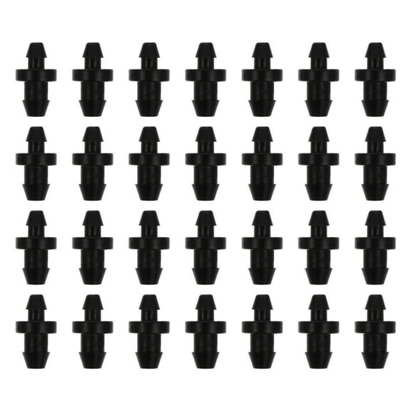 WINOMO 150pcs Drip Irrigation End Cap Fittings Plastic Black for Gardeners