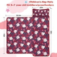 thumbnail image 5 of Red Baseballs with Blue Flowers Pattern Toddler Nap Mats for Kids Preschool,Sleeping Mat Bag or Kids,Toddler Sleeping Bag,Toddler Nap Mat or Daycare, 5 of 6