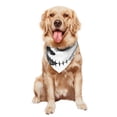 thumbnail image 5 of Goofa Floral Sugar Skull Portrait Printing Dog Bandana ,Cat Scarf Adjustable Bib Handkerchief Accessories for Dogs Cats,Pet scarf,Pet fashion, 5 of 6