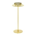 thumbnail image 5 of 55.1in Round Clothing Rack, Clothes Display Rack, Rotatable Garment Rack(Black+Gold), 5 of 12