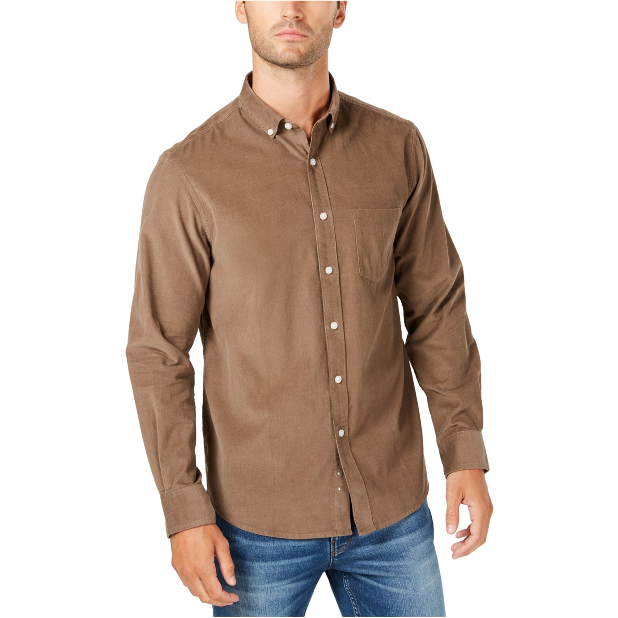 Club Room Club Room Mens Corduroy Button Up Shirt