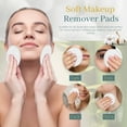 thumbnail image 6 of 30 Pcs Natural Fiber Round Makeup Remover Pads, Washable Reusable Face Pads Cloth Rounds, Facial Cleansing Pads Wipes for All Skin Types Travel (White), 6 of 7