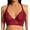 Deep Red, variant on Women's Pour Moi 11501 Opulence Front Close Underwire Bralette (Powder Blue/Cream 36FF)