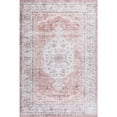 thumbnail image 4 of nuLOOM Prairie Medallion SplashGuard Machine Washable Area Rug, 4' x 6', Prairie Ivory, 4 of 10