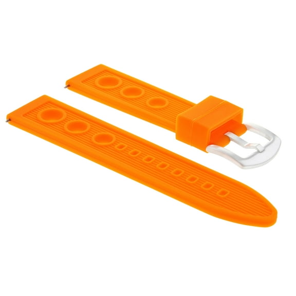 24MM RUBBER WATCH BAND STRAP FOR 48MM INVICTA PRO DIVER 1103 12440 WATCH ORANGE